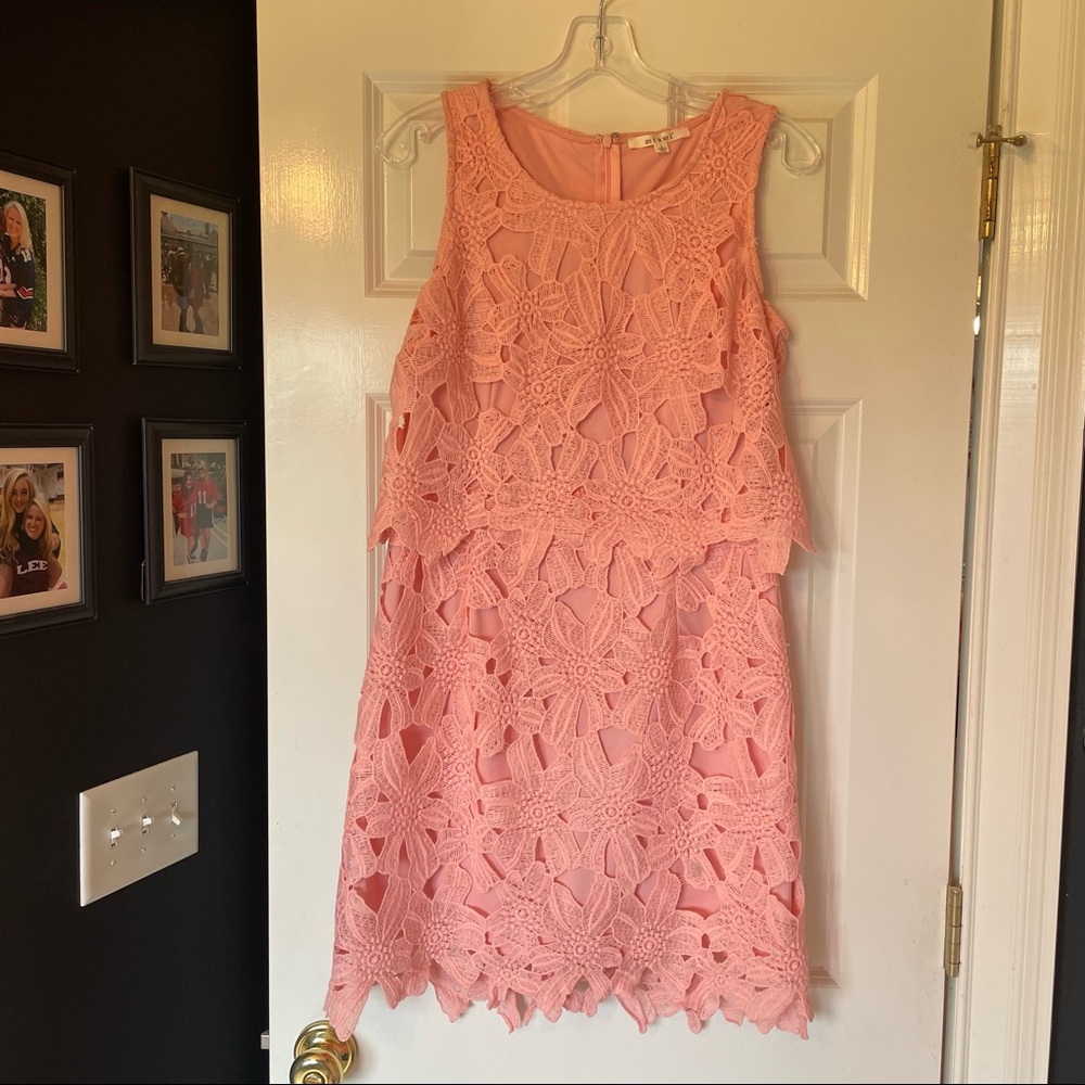 Francesca Pink lace dress